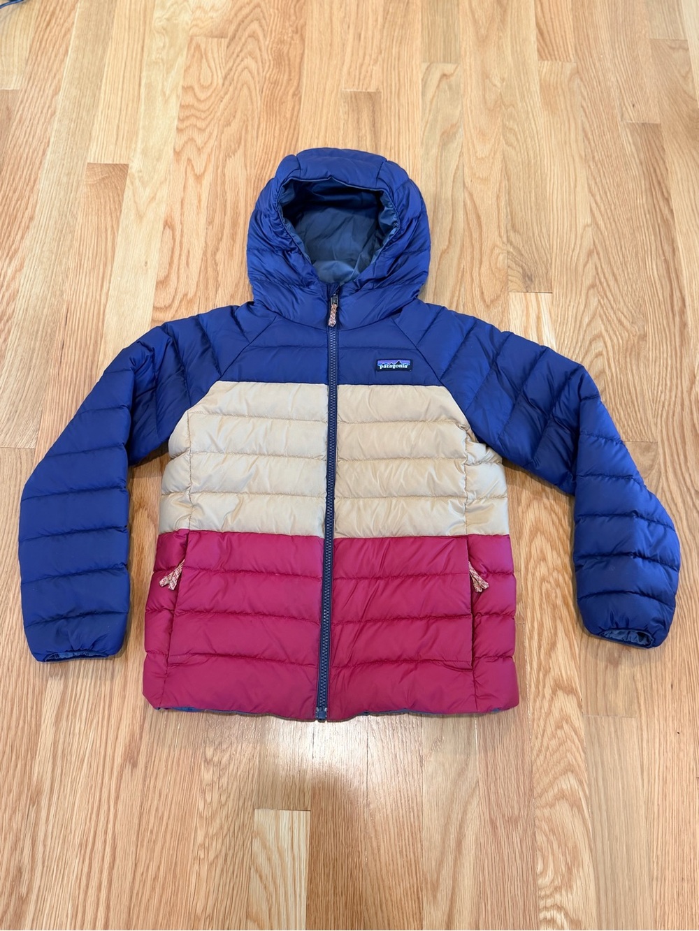 Patagonia Kids Reversible Down Sweater Hoodie - Small